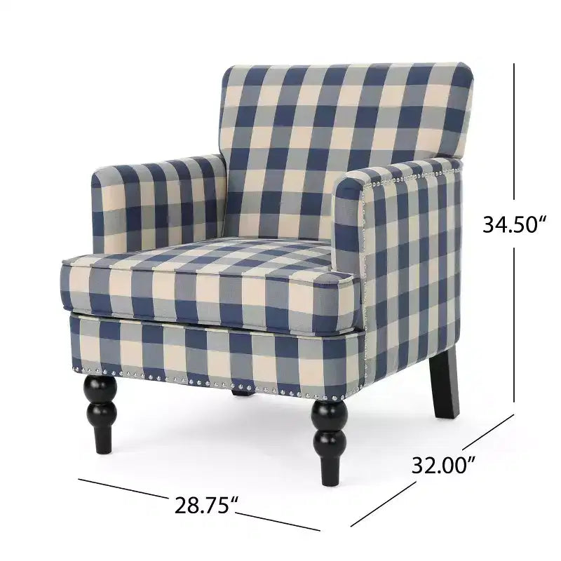 Christopher Knight Home Harrison Contemporary Fabric Upholstered Club Chair with Nailhead Trim
