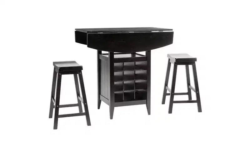 Casey 3 Piece Drop Leaf Pub Set - AMH8504 - Safavieh Couture