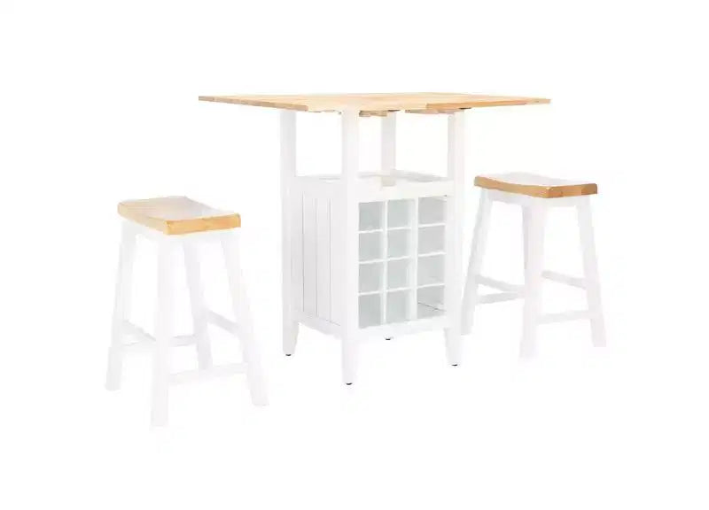 Casey 3 Piece Drop Leaf Pub Set - AMH8504 - Safavieh Couture