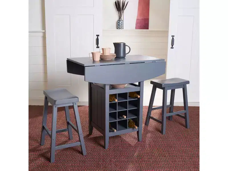 Casey 3 Piece Drop Leaf Pub Set - AMH8504 - Safavieh Couture