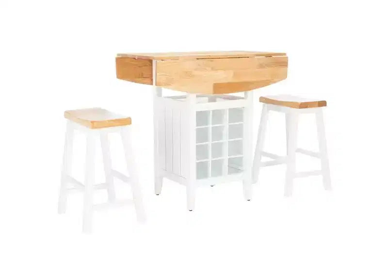 Casey 3 Piece Drop Leaf Pub Set - AMH8504 - Safavieh Couture
