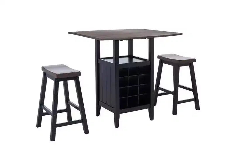Casey 3 Piece Drop Leaf Pub Set - AMH8504 - Safavieh Couture