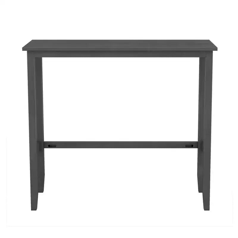 Farmhouse 47.5 Rectangular Wood Bar Height Dining Table Set, Kitchen Breakfast Nook with 2 Chairs for Small Places - ModernLuxe