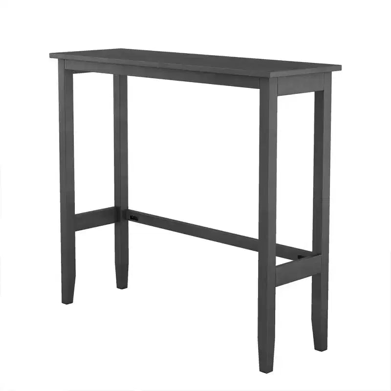 Farmhouse 47.5 Rectangular Wood Bar Height Dining Table Set, Kitchen Breakfast Nook with 2 Chairs for Small Places - ModernLuxe