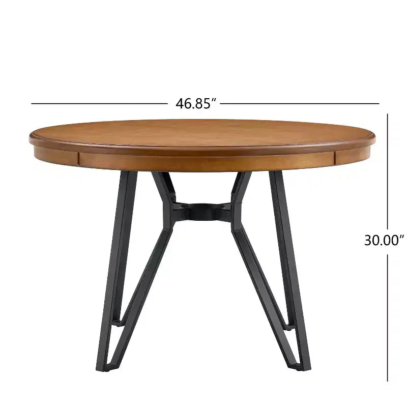 Christopher Knight Home Cassius 5 Piece Wood and Iron Dining Set