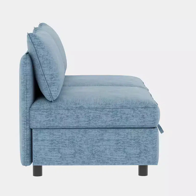 Christopher Knight Home Penny Versatile 68 Modular Storage Loveseat with Two Ottomans
