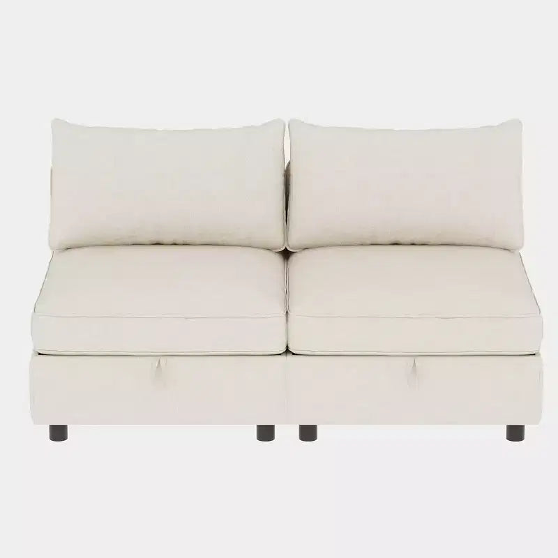 Christopher Knight Home Penny Versatile 68 Modular Storage Loveseat with Two Ottomans