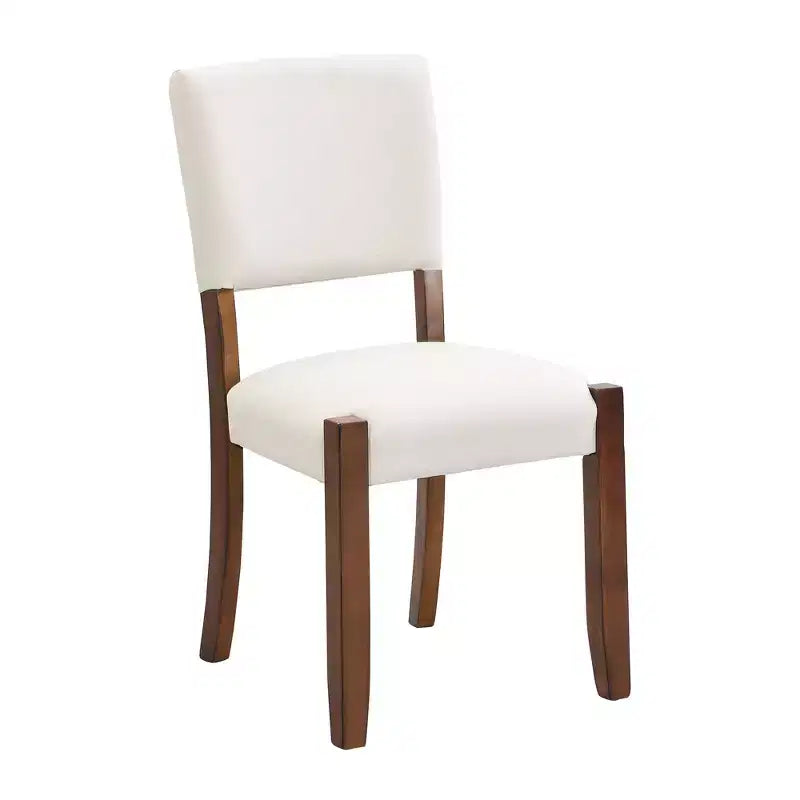 4-Piece/5 Piece Modern Dining Table Set Dining Set Space-Saving Dinette with Faux Marble Table, 2 Upholstered Chairs and Bench, White+Brown-ModernLuxe