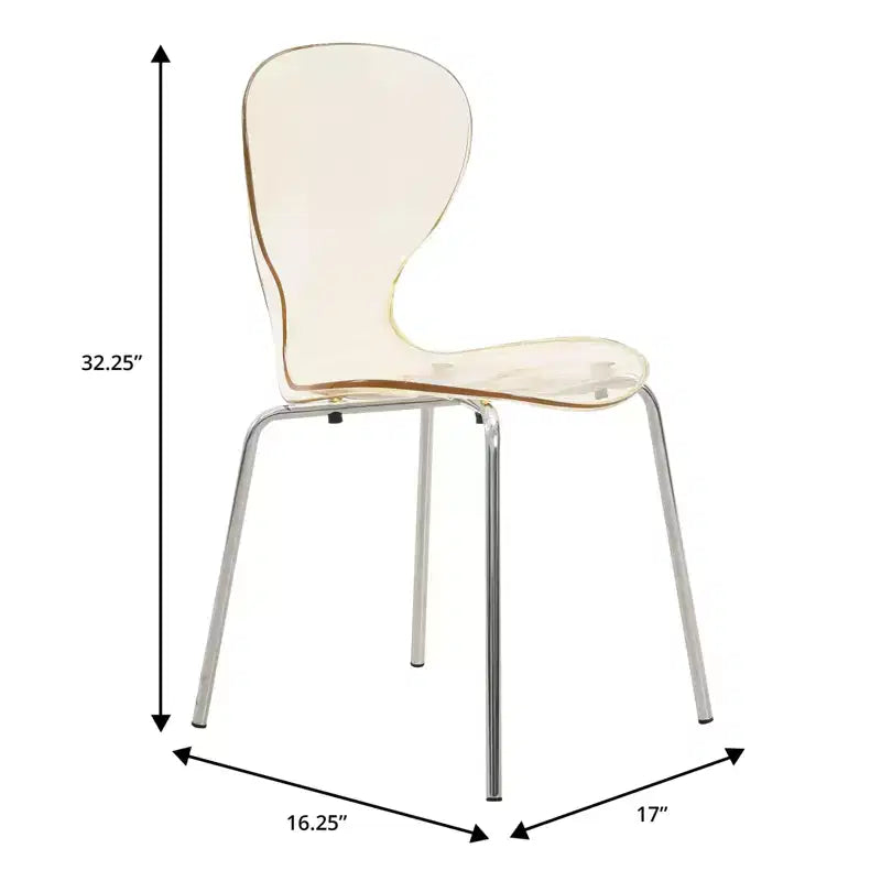 LeisureMod Bristol 5-Piece White Dining Room Set - Round Table and 4 Ergonomic Plastic Dining Chairs