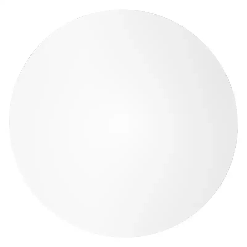 LeisureMod Bristol 5-Piece White Dining Room Set - Round Table and 4 Ergonomic Plastic Dining Chairs