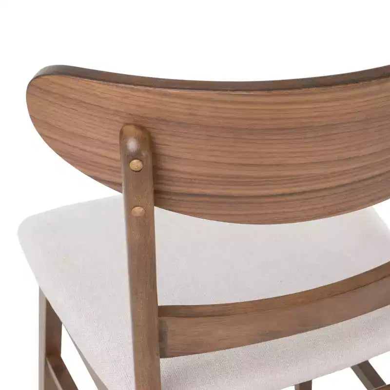 Christopher Knight Home Bryner Mid Century Modern Fabric Upholstered Wood 5 Piece Dining Set