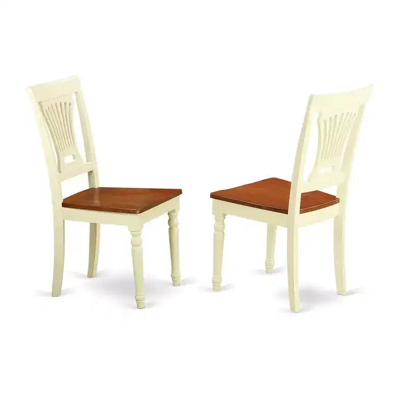 HomeStock Kitchen Nook Dining Set Round Table with 2 Chairs Modern Style