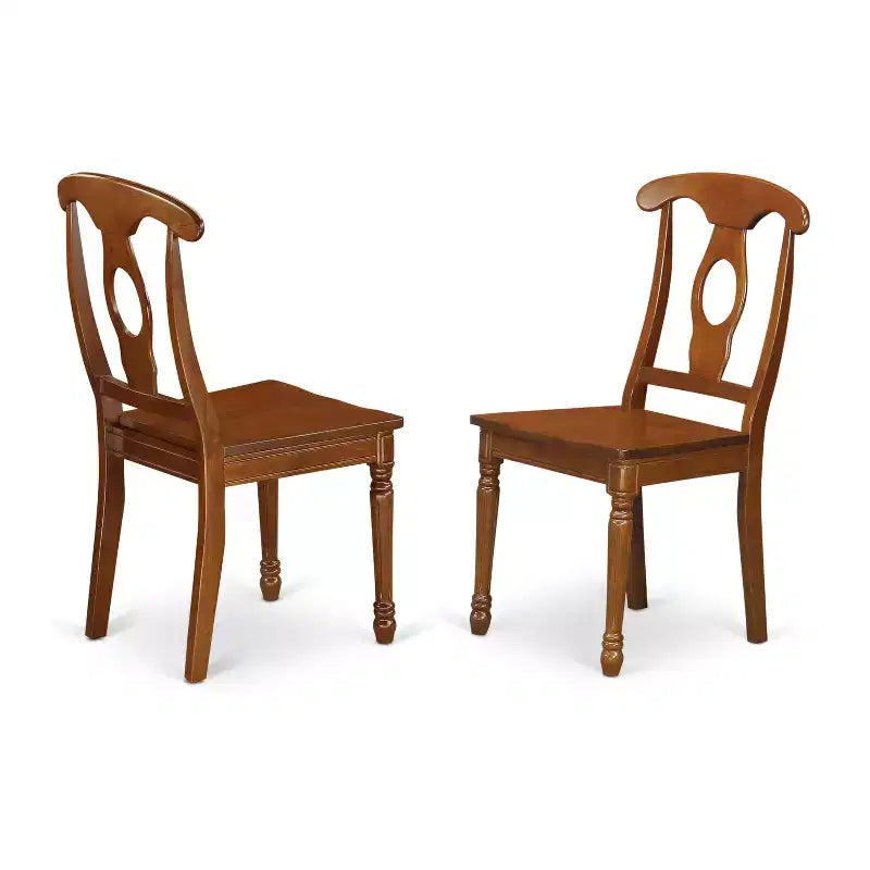 HomeStock Dining Table Set, Saddle Brown