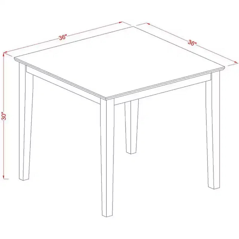 HomeStock Small Kitchen Table Set -Square Table And Kitchen Dining Chairs