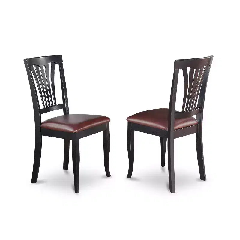 HomeStock Dining Table Set Rectangle Black Finish
