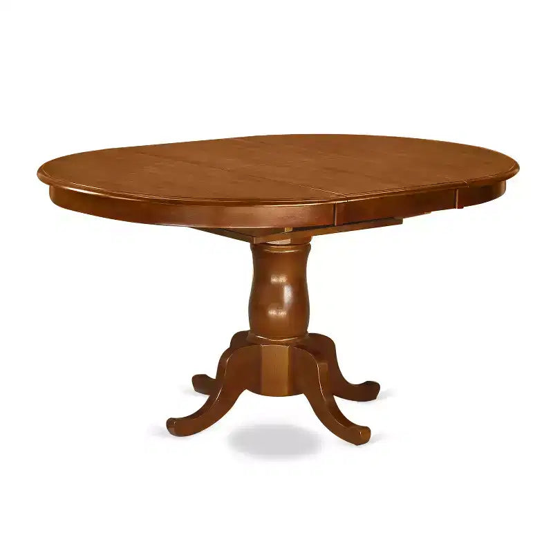 Portland Oval Dining Set Saddle Brown Table With Chairs