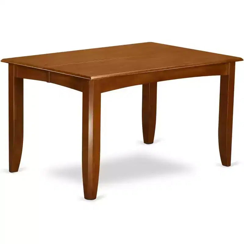 HomeStock 9 Piece Kitchen Table And Chairs Set Saddle Brown Traditional Style