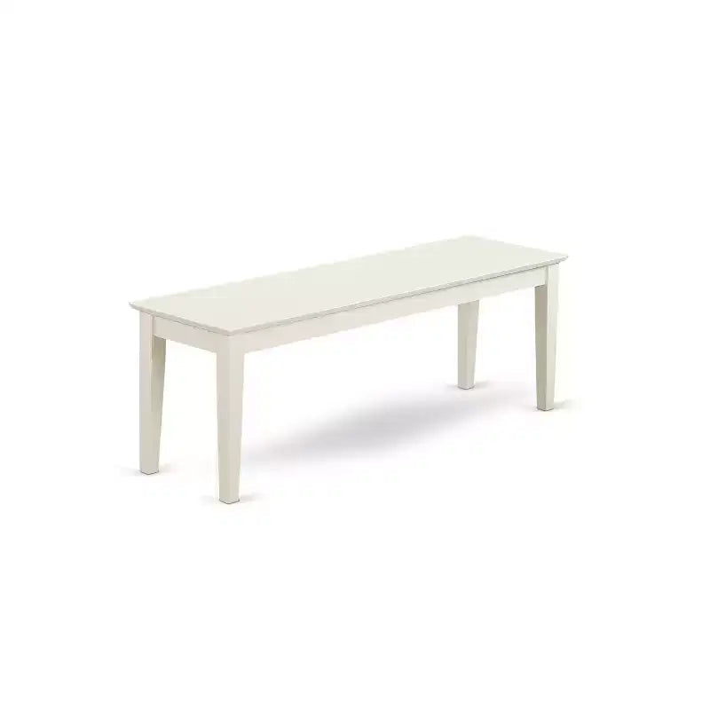 HomeStock Modern 6 Piece Dining Table Set Linen White