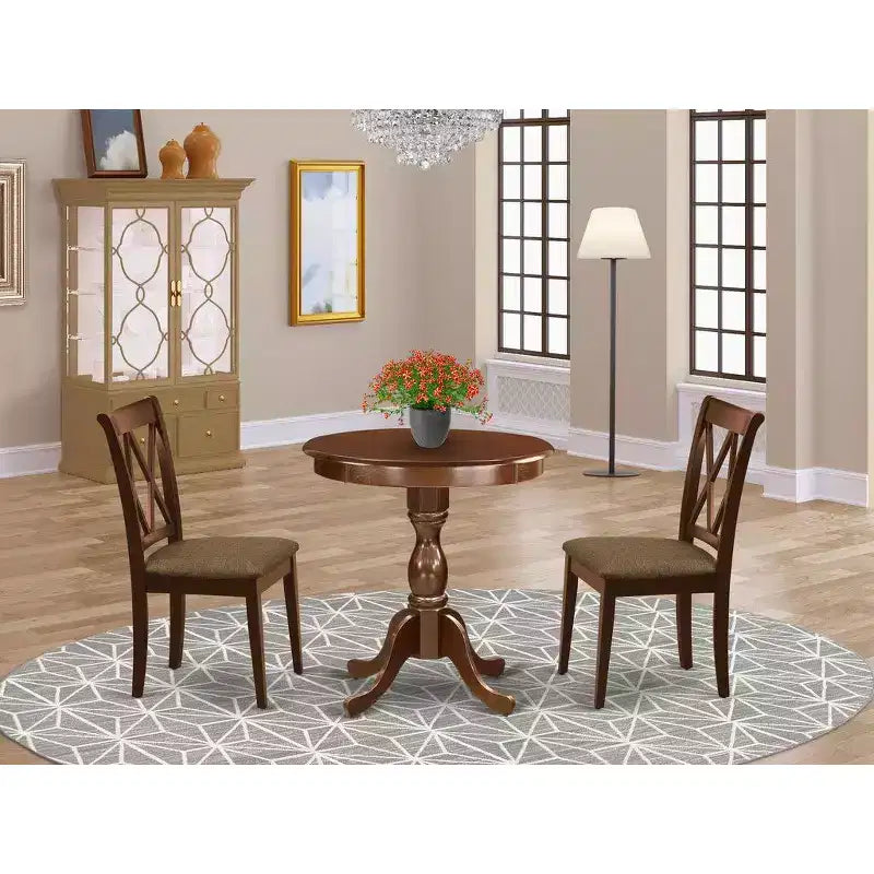 HomeStock Round Dining Table Set Modern Style