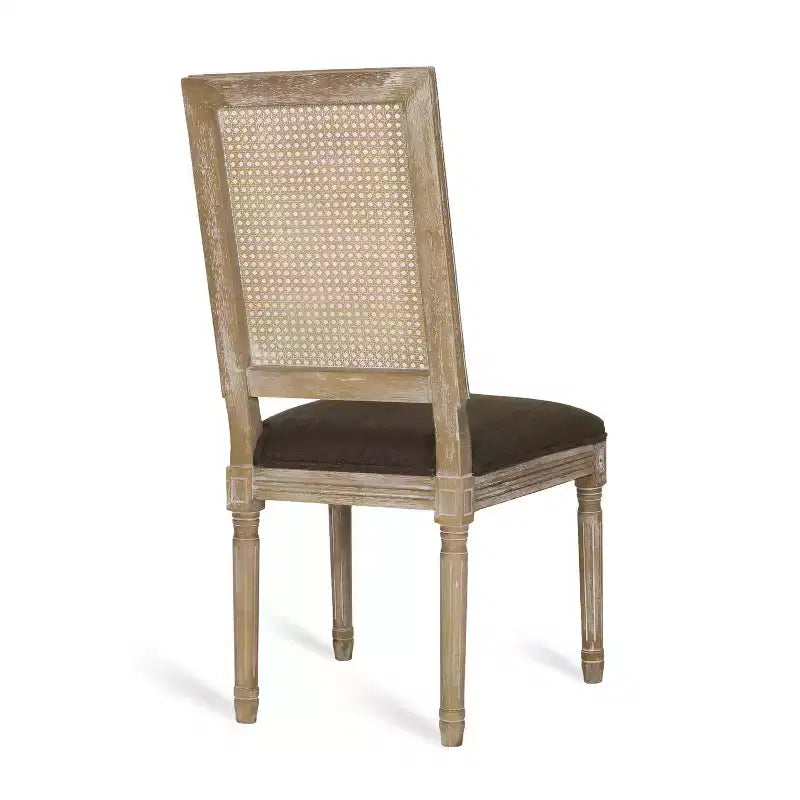 Christopher Knight Home Regan 7 Piece French Country Fabric Upholstered Wood and Cane Expandable Dining Set