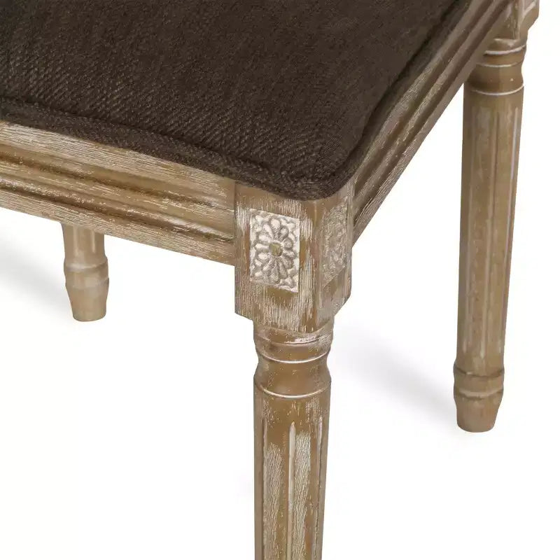 Christopher Knight Home Regan 7 Piece French Country Fabric Upholstered Wood and Cane Expandable Dining Set