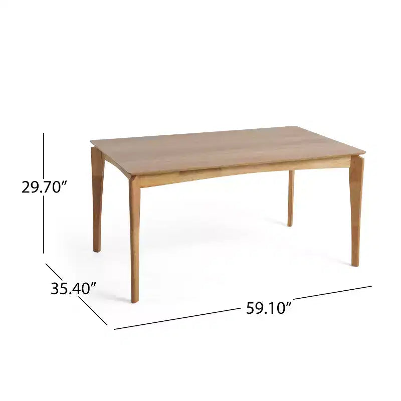 Christopher Knight Home Laila 5 Piece Mid-Century Modern Rubberwood Dining Set with Cushion