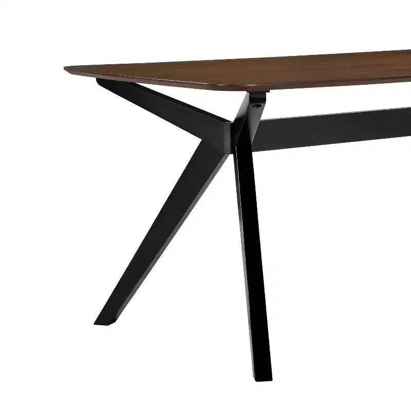 Christopher Knight Home Lareyna 7 Piece Mid-Century Modern Rubberwood Upholstered Dining Set