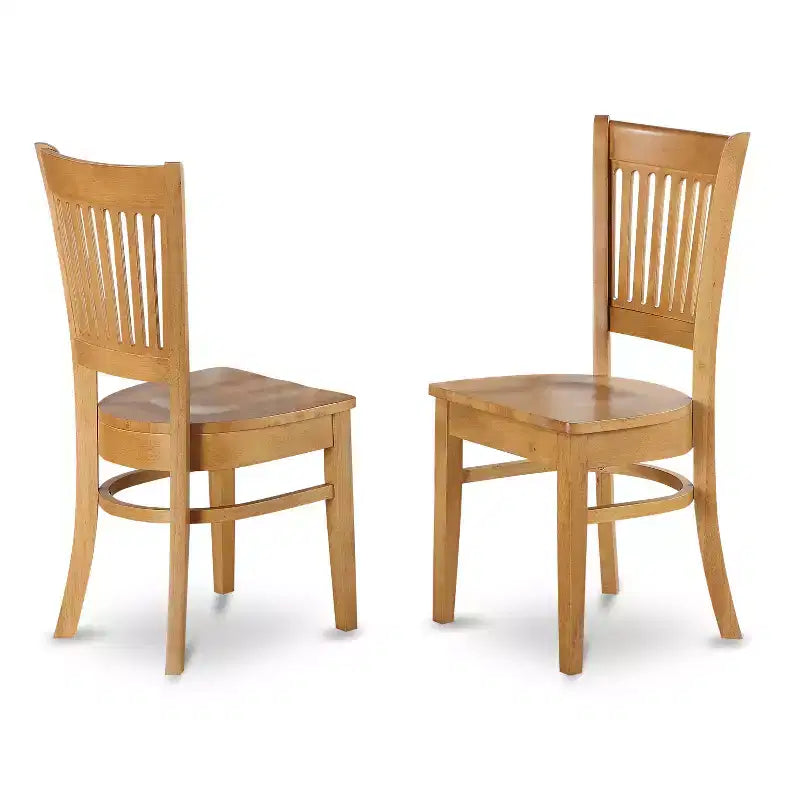 HomeStock Belmont Table Set - Kitchen Table And 4 Dining Chairs Combined With Wooden Bench, Oak