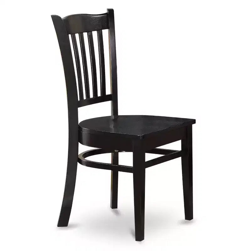 HomeStock Belmont 5 Piece Kitchen Table & Chairs Set Includes a Round Dining Room Table , Pedestal , 4 Solid Wood Seat Chairs, 42x42 Inch, Linen White