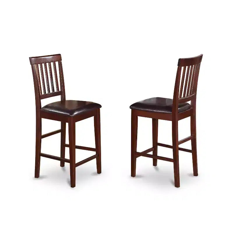 Counter Height Table Set - 3 Piece Dining Set with Stools - Rustic Kitchen Table