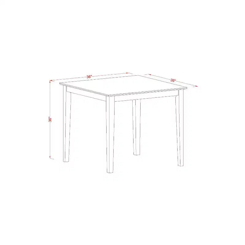 Counter Height Table Set - 3 Piece Dining Set with Stools - Rustic Kitchen Table