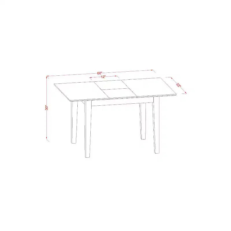 Nordic Kitchen Dining Table Set with Chairs - Extendable Table & 6 Dining Chairs