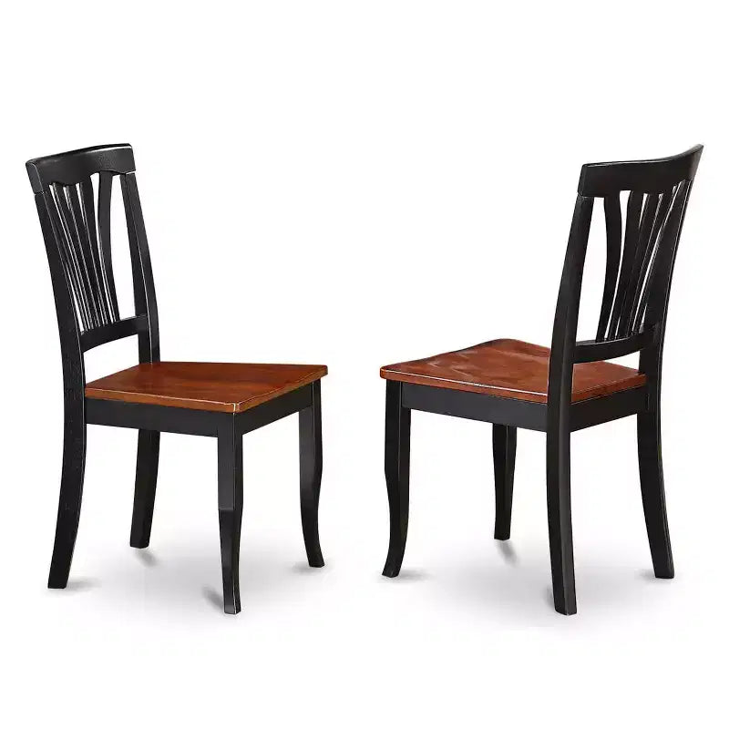 HomeStock 9-Piece Square Black & Cherry Finish Solid Wood Top Dining Table with 8-Chairs