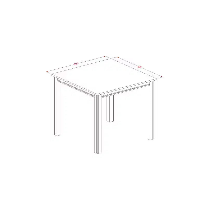 Counter Height Dining Set - Pub Table & Bar Stools - Modern Wood Dining Room Furniture