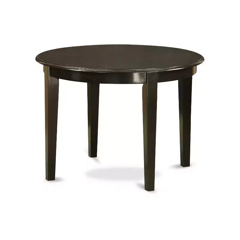 Round Kitchen Table Set 5 Piece - 42 Inch Table & 4 Parsons Chairs - Urban Modern Design