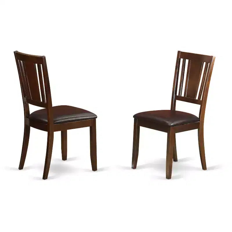 Modern Dinette Set - Table with Leaf & Kitchen Chairs - Small Space Dining Room Furniture