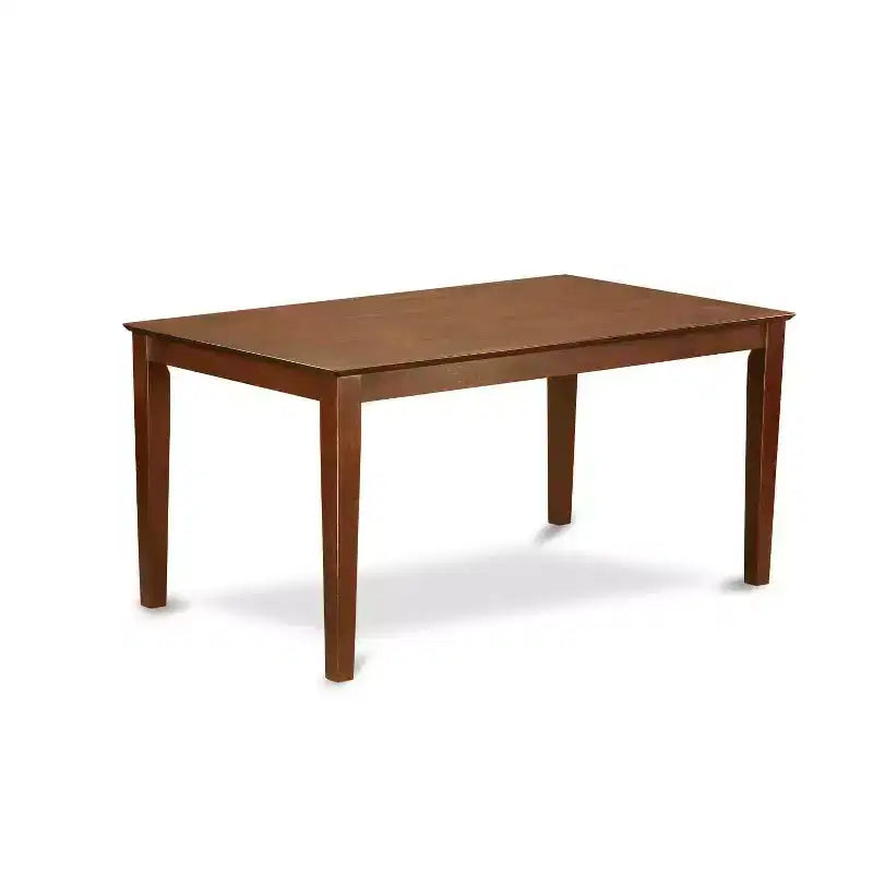 HomeStock 5-Pc Mahogany Finish Solid Wood Top - Rectangular Dining Room Set - Seats 4