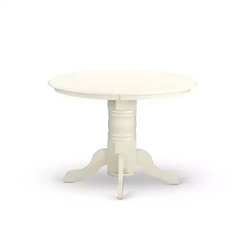 Round Dinette Set 3pc - 42 Table & 2 Parson Chairs - Pink Flamingo PU Leather - Eclectic Elegance