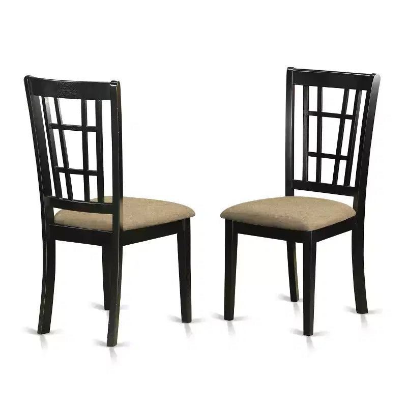 Dining Room Set 7 Piece - Kitchen Table with 6 Chairs - Solid Wood Dinette Set