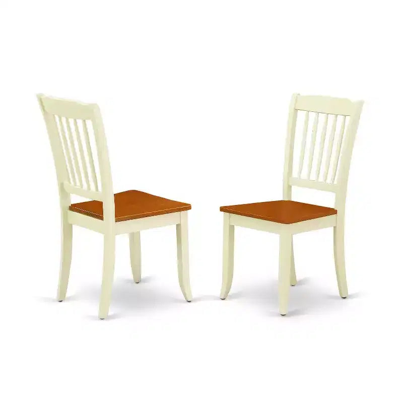 Art Deco Dining Set 7Pc Rectangular Table w/ Leaf & 6 Chairs - 60x78 Inch