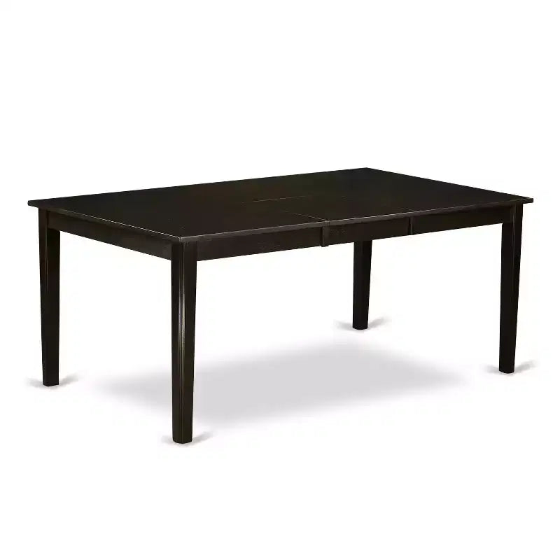 Modern Dining Set - 7 Piece Table & Chair Set - Linen Fabric Chairs - 42x72 Inch Rectangle Table