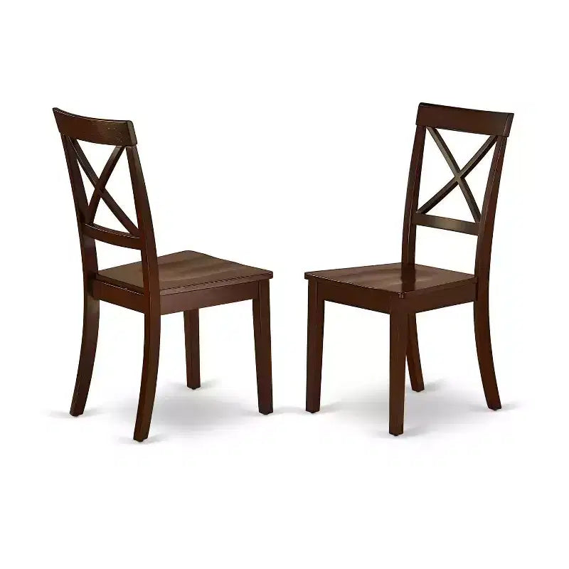 Medieval Dining Set 7-Piece - 60 Rectangle Table & 6 Chairs - Classic Wood Furniture for Home