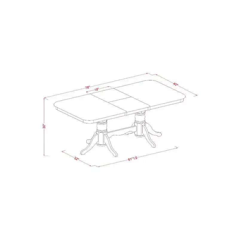 Home Dining Set - Table and Chairs for Kitchen or Dining Room