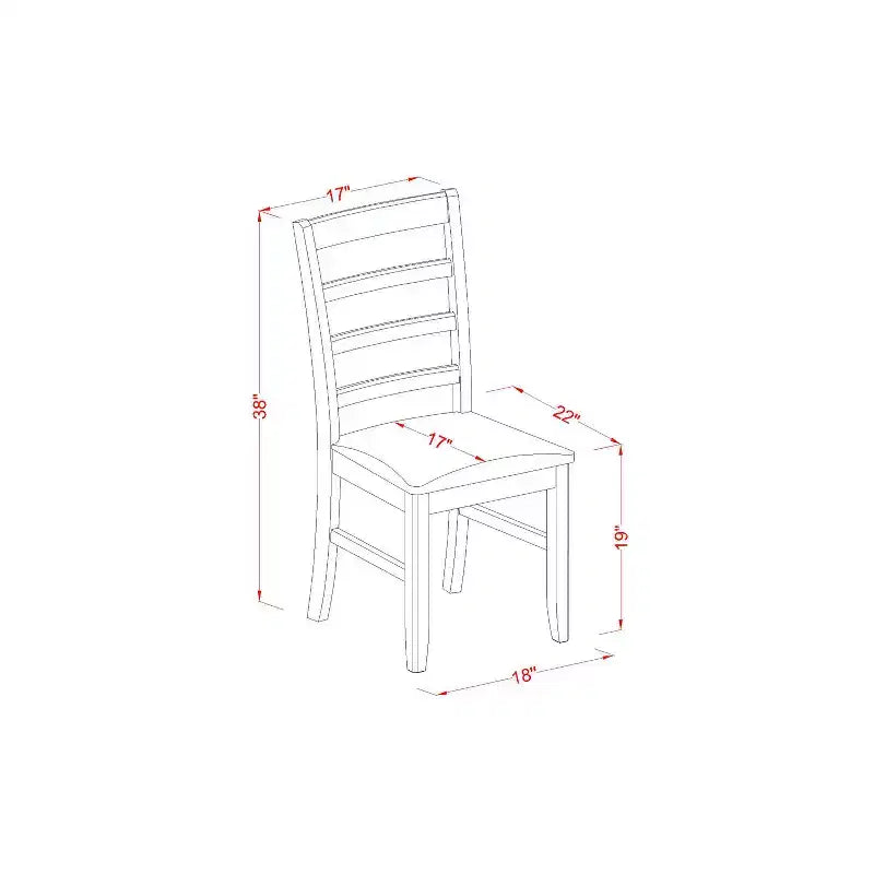 Mediterranean Dinette Set - Square Table with Leaf & 8 Chairs - Solid Wood Dining Room Furniture