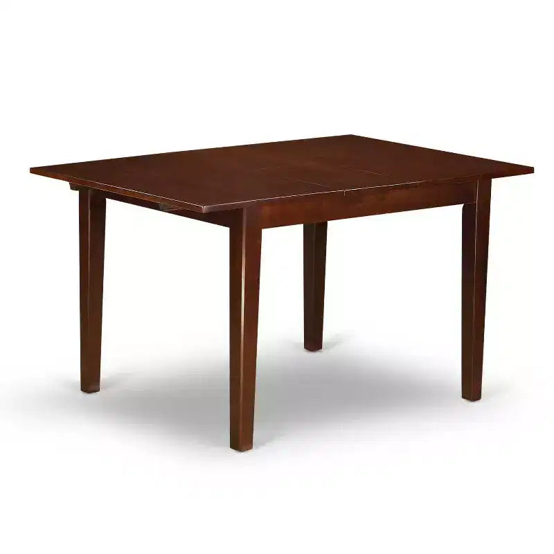 Rustic Kitchen Dining Set - 3 Piece Table & Chair Set, 32x54 Inch, Mahogany Finish
