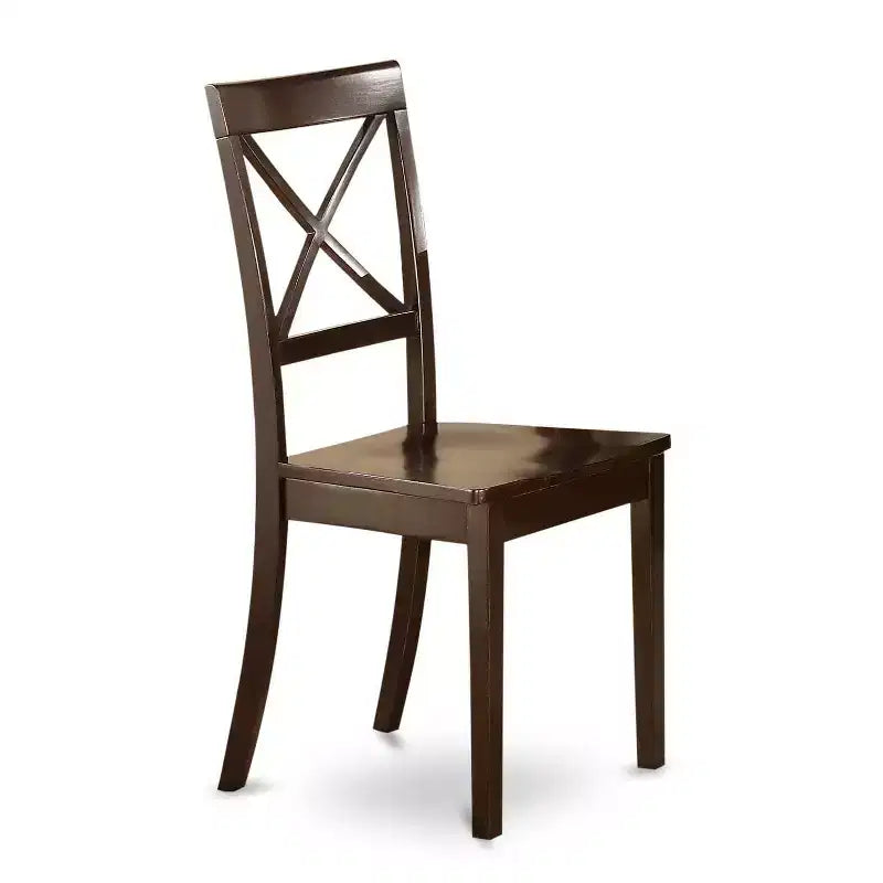 HomeStock 3-Pc Cappuccino Solid Wood Top - Dining Room Set - Seats 4