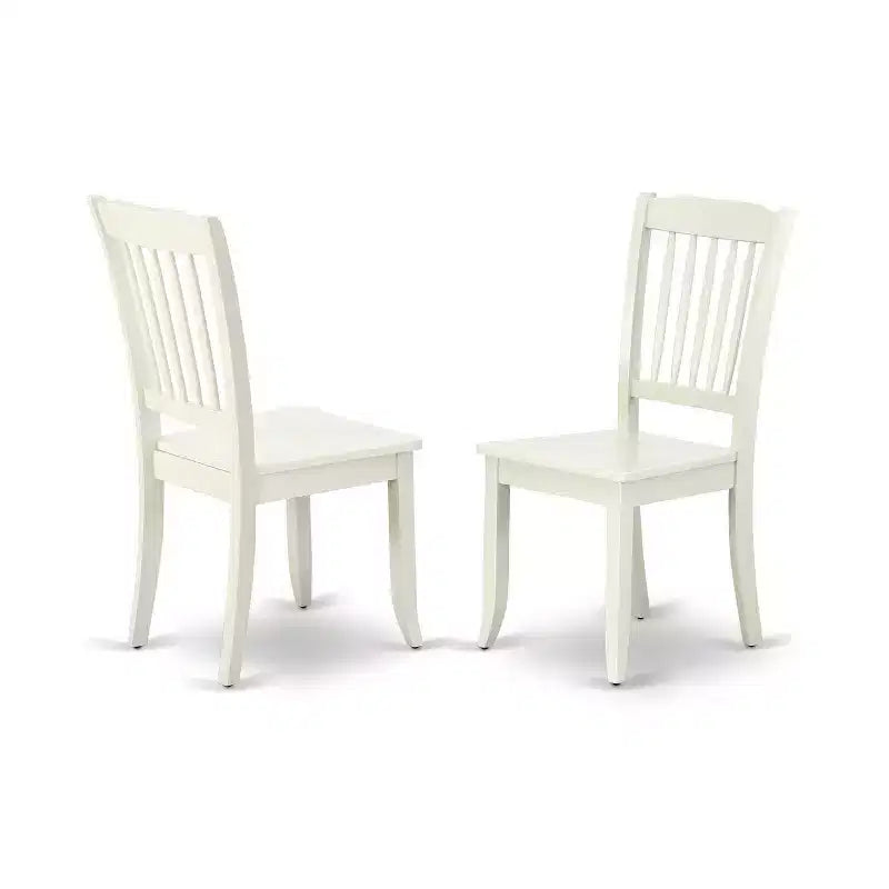 Rectangular Dining Set 5 Piece - 60 Inch Table & 4 Chairs - Modern Farmhouse Style