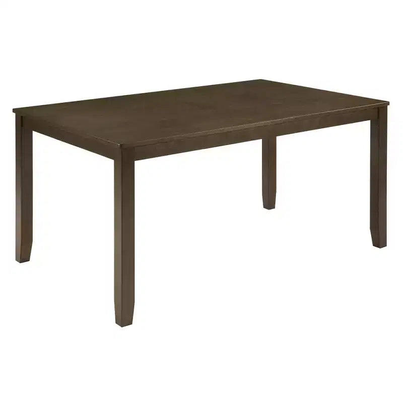 GDFStudio Eira Farmhouse 6-Piece Dining Set with Rubberwood Rectangular Table, 1 Bench, and 4 Linen Upholstered Chairs