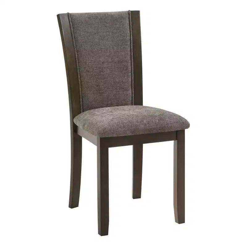 GDFStudio Eira Farmhouse 6-Piece Dining Set with Rubberwood Rectangular Table, 1 Bench, and 4 Linen Upholstered Chairs