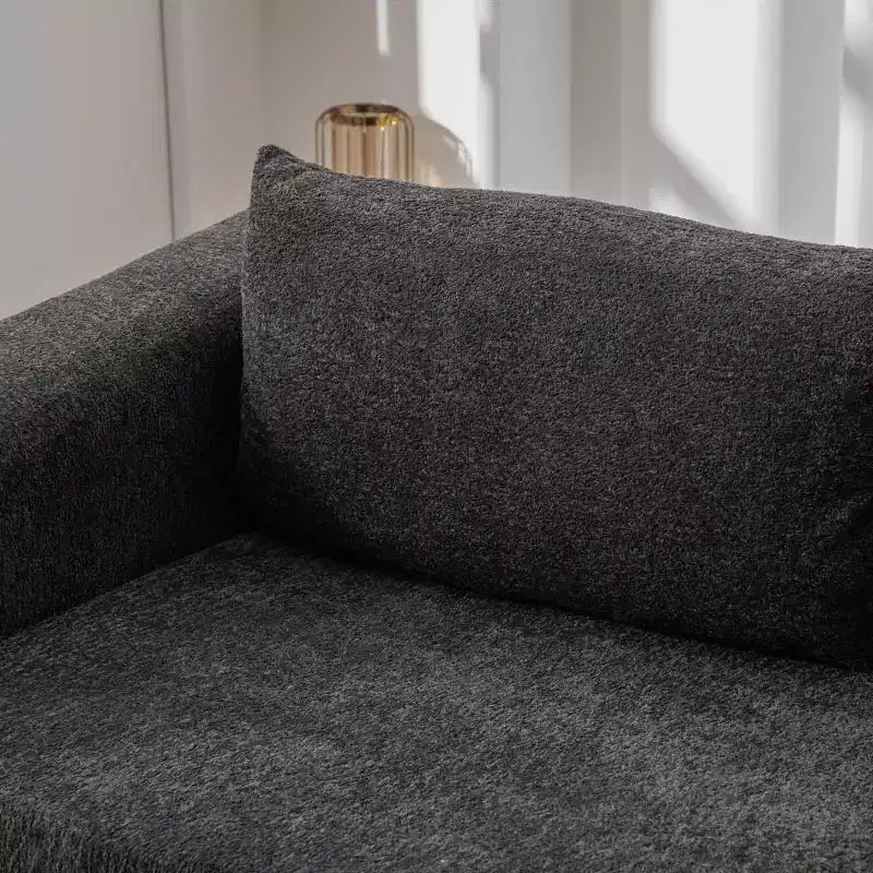 Modern 2-in-1 Convertible Sofa Bed with Pillows, Chenille Foldable Loveseat Floor Sleeper Couch for Living Room or Guest Room - Panipeachy